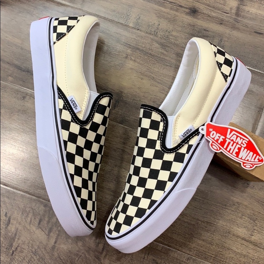 VANS CLASSIC SLIP ON Black & White CheckerboaWMNS - Picture 12 of 16